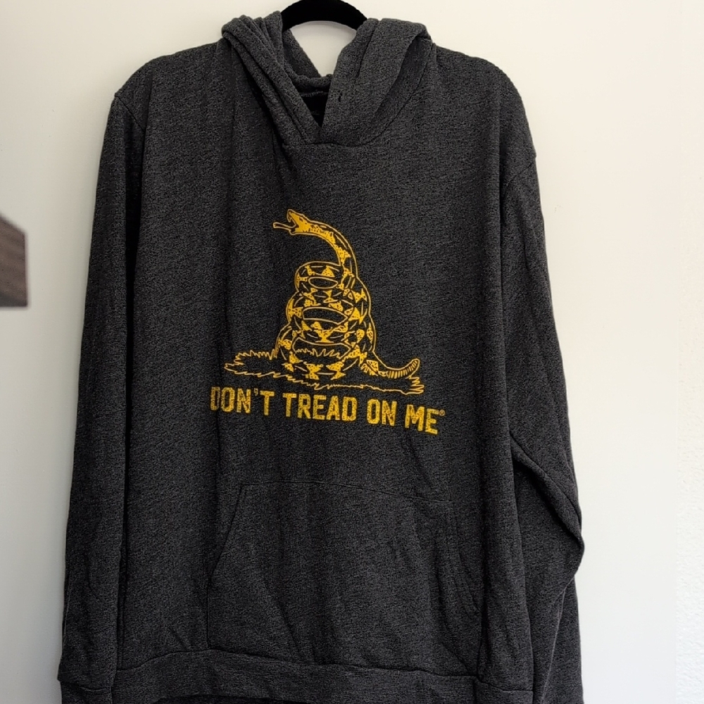 Don't Tread On Me‎ Gray Hoodie Size XXL